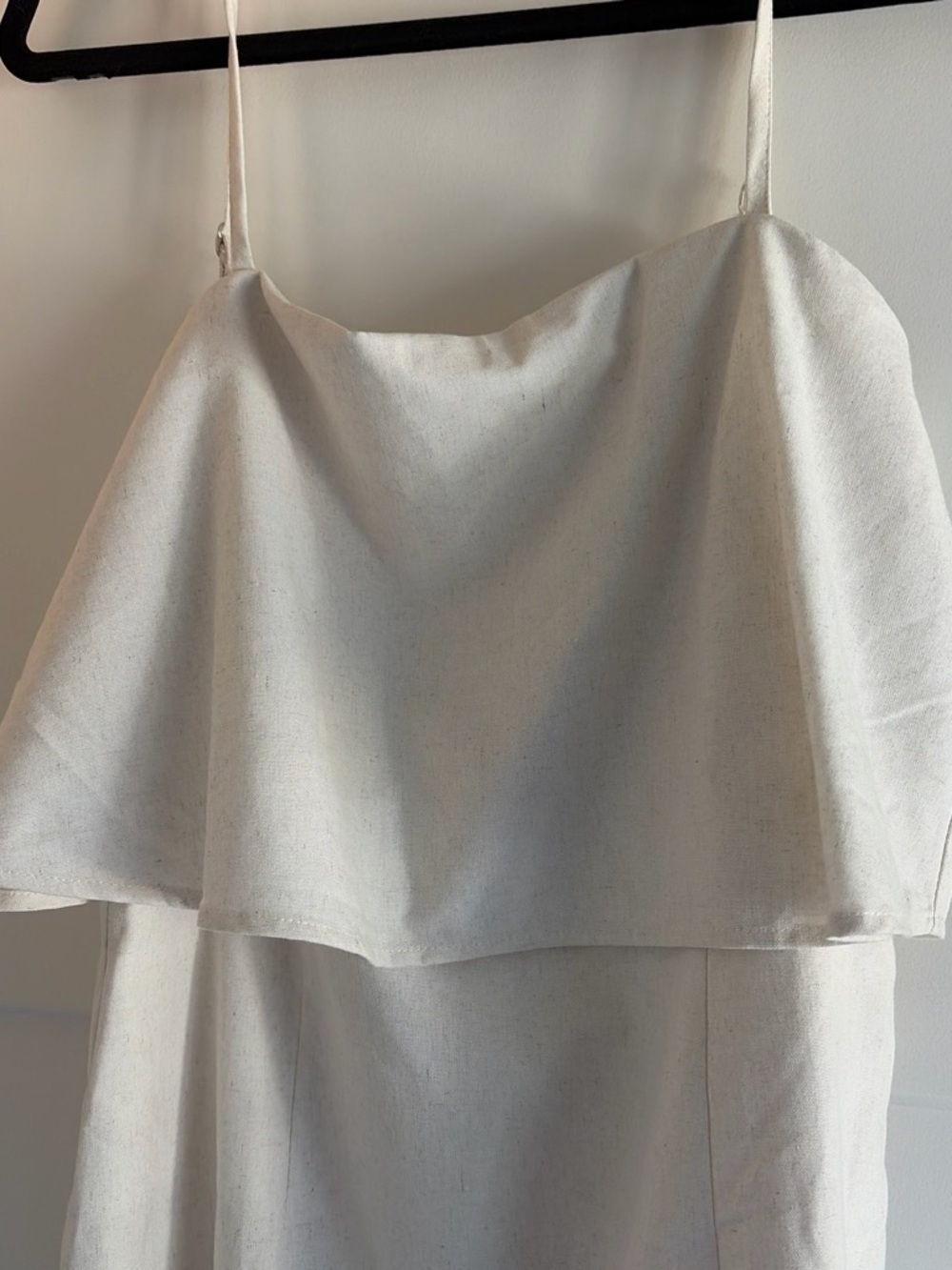 Vici Cream Layered Strap Sundress